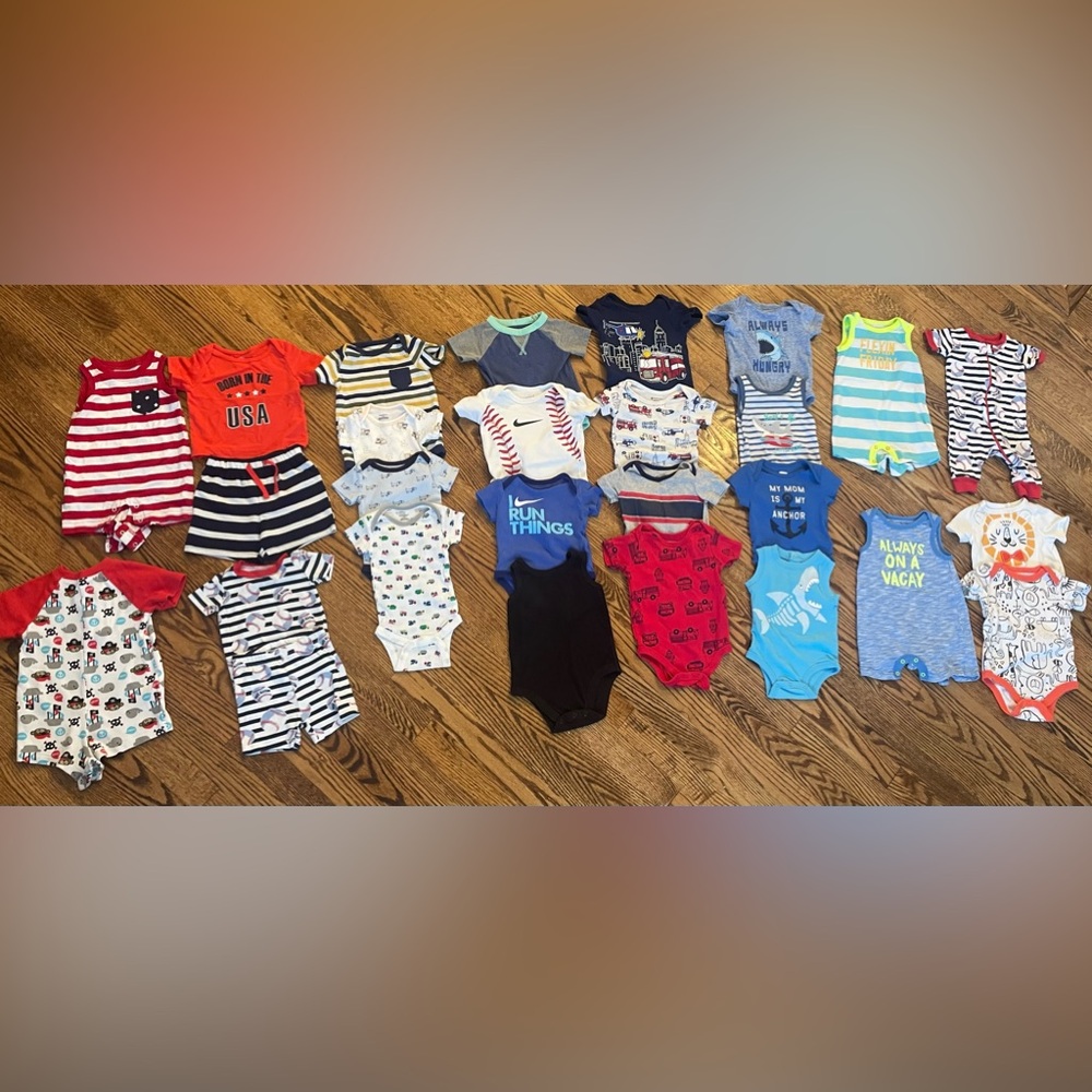 Bundle- baby boys 0-3 months Summer Clothes